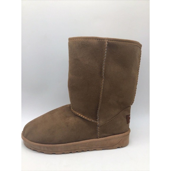 Dafulang N'Polar Women's Brown Faux Suede/Fur Boots Sz. 8.5M/EU 39 - Picture 2 of 15